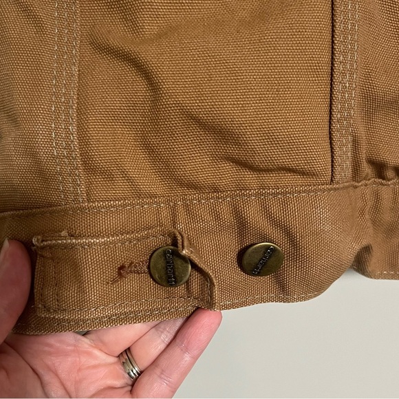 Carhartt Vintage 80s Blanket Lined Firm Duck Jean Trucker Jacket Size 38T 6BWJPT - Picture 8 of 12